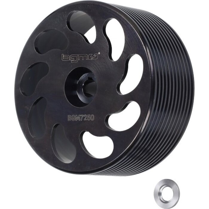 koppelinghuis BGM achter wiel cnc zwart citta, vespa, ciao, si, bravo, grillo bgm7250