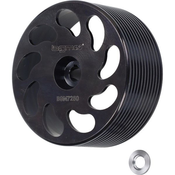 koppelinghuis BGM achter wiel cnc zwart citta, vespa, ciao, si, bravo, grillo bgm7250