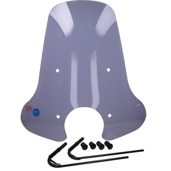 windscherm Regia met bevestigingsset hoog (made in EU) >2024 smoke gts 250cc, gts alle mod., gts super 300cc