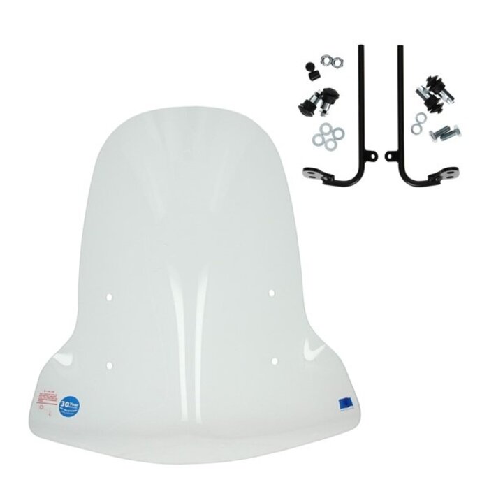 windscherm Regia met bevestigingsset hoog (made in EU) 71cm helder mio