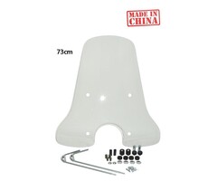 windscherm DMP met bevestigingsset hoog 73cm helder vespa lx