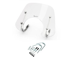 windscherm Piaggio origineel met bevestigingsset laag euro-5 2022/2023 helder gts 300 1b010107