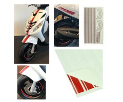 stickerset sport euro-2/4/5 AMG rood 14-delig zip2000