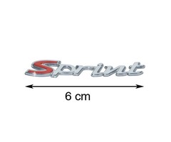 sticker Piaggio origineel woord [sprint] voorscherm chroom sprint 125 4t, sprint 150 4t, sprint 4t 1b001263