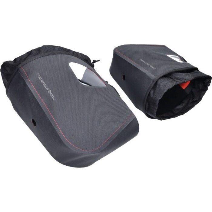 handmofset tucano motor &amp; maxiscooter polyamide zonder spiegels met kijkglas zwart r333pro