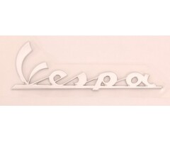 sticker woord [vespa] model origineel 10cm aluminium primavera, sprint, vespa lx, vespa S 656219