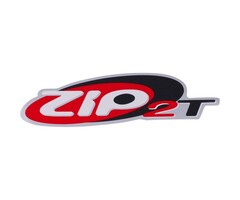 sticker Piaggio origineel zijscherm zwart/rood zip2t 672322