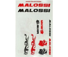 stickerset malossi zwart/rood 12-delig 3314153