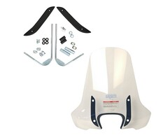 windscherm Piaggio origineel met bevestigingsset hoog euro 4/5 helder liberty, liberty 125cc, liberty 150cc, liberty 4t, liberty IGET 1b002633