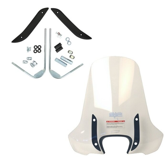 windscherm Piaggio origineel met bevestigingsset hoog euro 4/5 helder liberty, liberty 125cc, liberty 150cc, liberty 4t, liberty IGET 1b002633