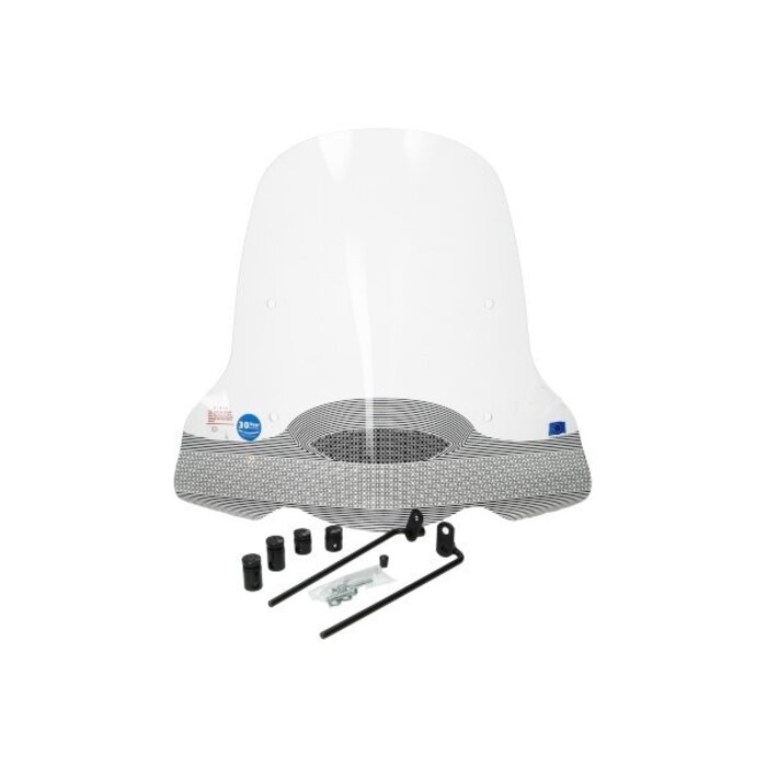 windscherm Regia met bevestigingsset (made in EU) 60cm helder ecooter E1