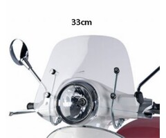 windscherm Piaggio origineel met bevestigingsset laag 33cm helder primavera 1b000811