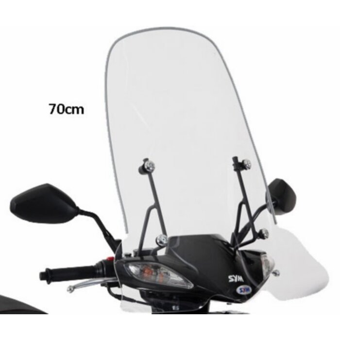 windscherm Sym origineel met bevestigingsset hoog 70cm helder jet4-4t, symphony sr sy530-ata-00l