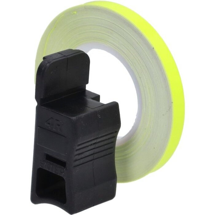 sticker universeel cif wielbies + montage-adapter 6 meter geel fluor