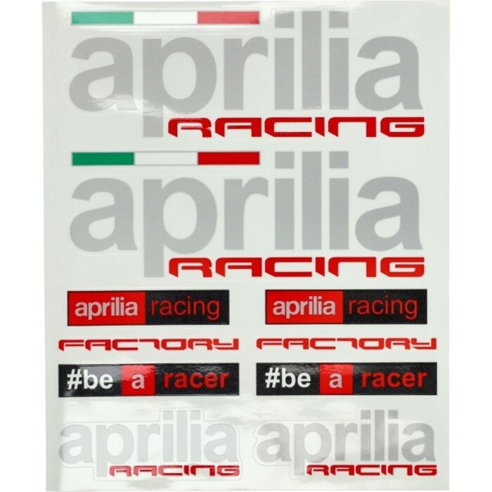 stickerset aprilia GP1 racing 20x24cm