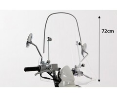 windscherm Sym origineel met bevestigingsset hoog 72cm helder mio sy530-a7a-00l