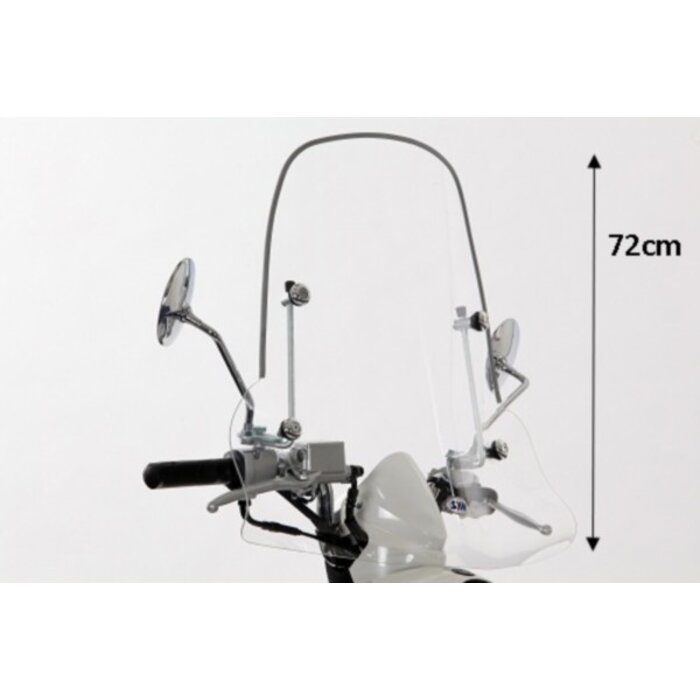 windscherm Sym origineel met bevestigingsset hoog 72cm helder mio sy530-a7a-00l