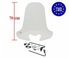 windscherm Regia met bevestigingsset (made in EU) hoog honda 70cm helder vision 4t 2012