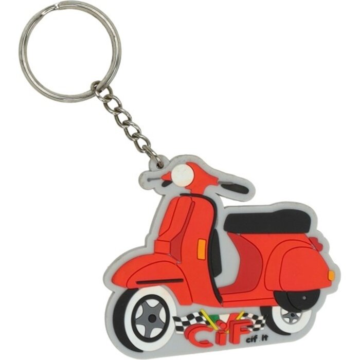 sleutelhanger cif rood piaggio &amp; vespa