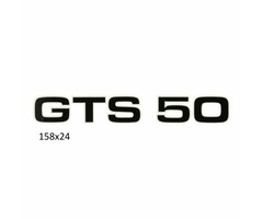 sticker zwart/wit gts 50, zundapp