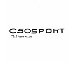 sticker benzinetank C50 sport zwart zundapp