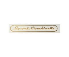 sticker goud sport combinette, zundapp