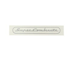 sticker zilver super combinette, zundapp