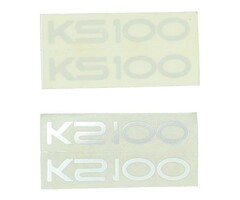 sticker woord [zundapp] zilver ks100, zundapp