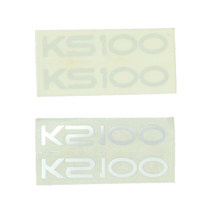 sticker woord [zundapp] zilver ks100, zundapp