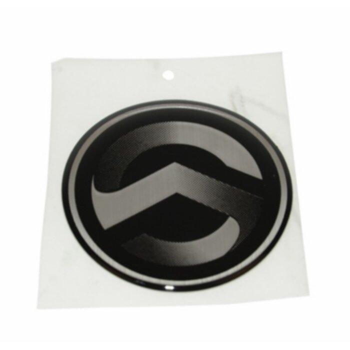 sticker Sym origineel logo rond 40mm cello/allo, euro-x, fiddle, fiddle 2, jet, orbit, sym dd 2t, symphony, symphony sr, tonik, xpro 87123-h85-000