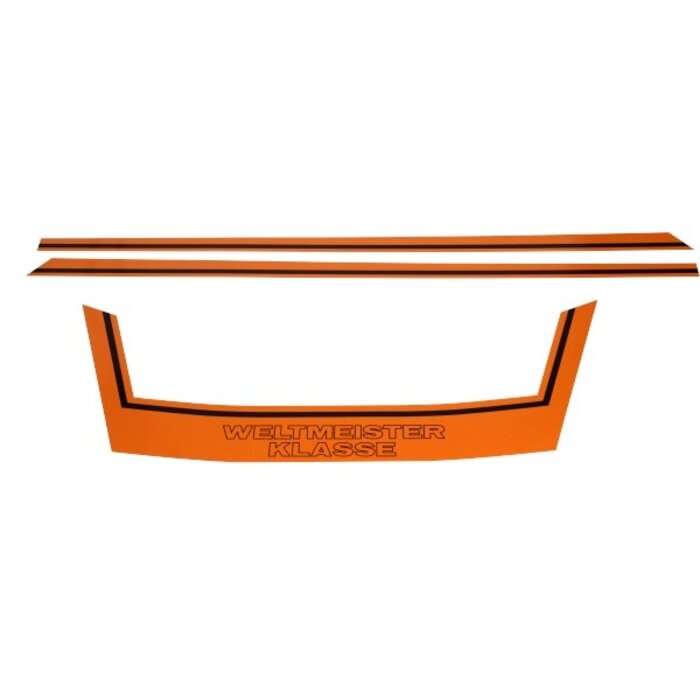 stickerset buddyseat Weltmeister Klasse oranje kreidler