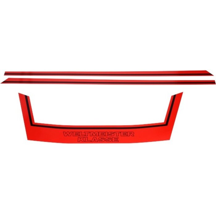 stickerset buddyseat Weltmeister Klasse rood kreidler