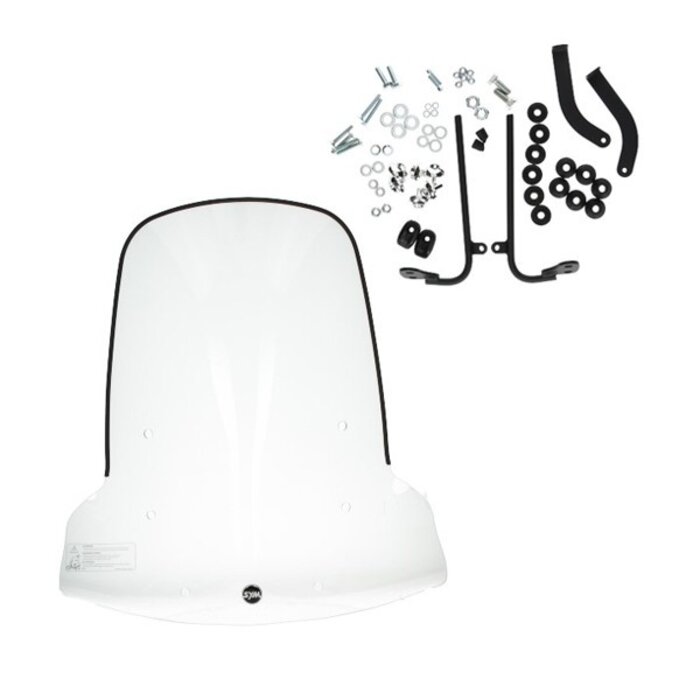 windscherm Sym origineel met bevestigingsset hoog 70.5cm helder mio 50i sy530-fsa-00l
