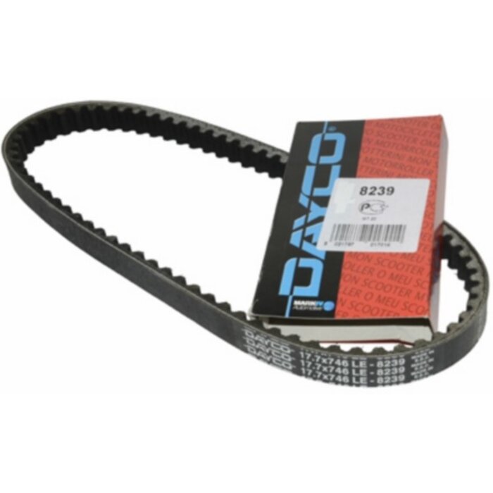 v-snaar dayco/pirelli 12 inch 746x17.7 G-max T-rex pmx big max, generic, keeway, tornado 8239