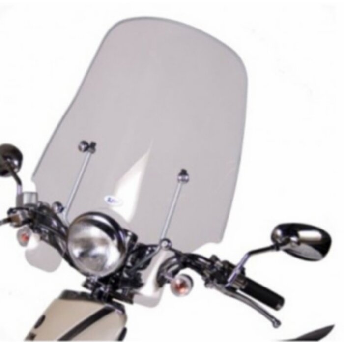 windscherm Sym origineel met bevestigingsset hoog 47.5cm helder allo sy530-z4a-00l