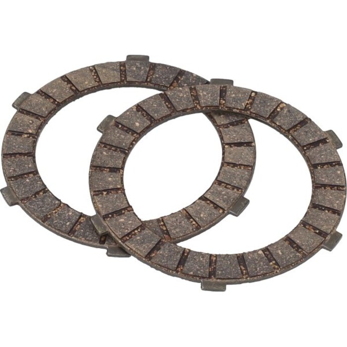 koppelingsplaatset newfren 2-delig monza, mv50, puch DS50, maxi 2-speed