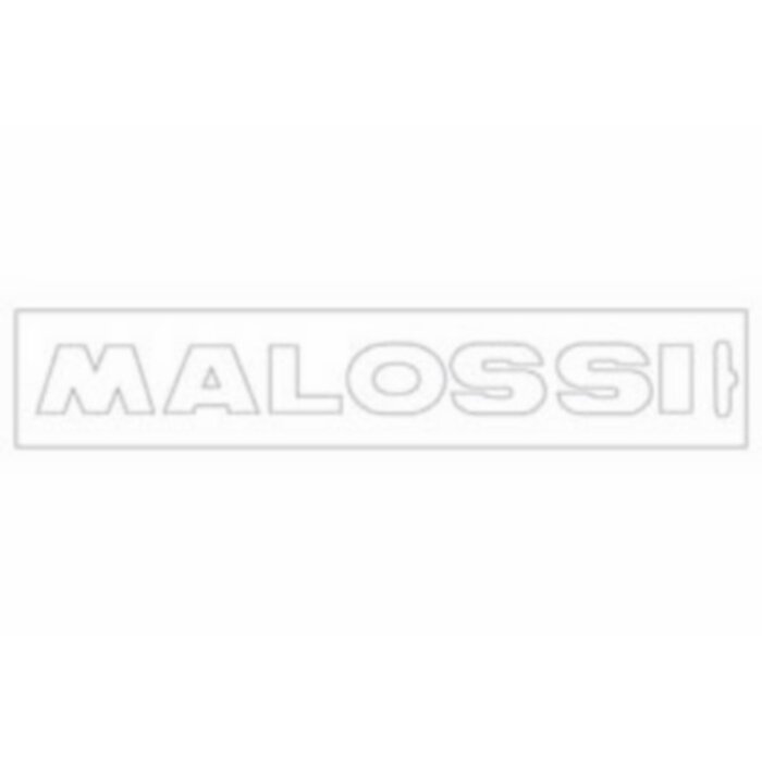 sticker universeel malossi woord [malossi] 14cm wit 339778=op=op