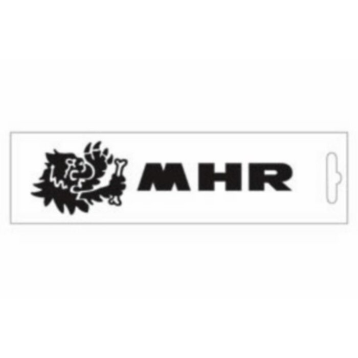 sticker universeel malossi woord [mhr] + leeuw 13cm zwart 339771=op=op