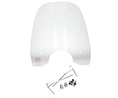 windscherm met bevestigingsset laag (made in EU) razzo-pisa/ helder turbho RS-50=op=op