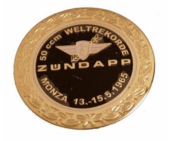 embleem benzinetank rond zwart/goud zundapp monza z517-12.127