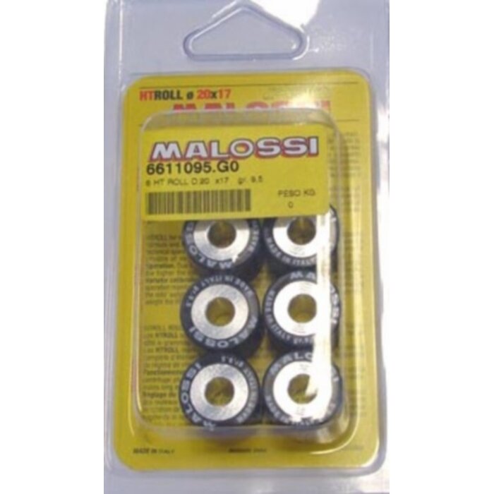 variorolset malossi 9.5gr 20x17mm gts super 300cc, mp3-300cc, runner 180cc, runner 200cc 6611095.g0