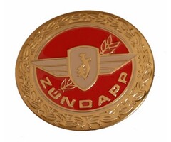 embleem benzinetank rond rood/goud zundapp z440-20.100/r