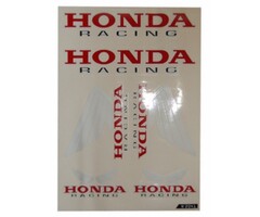 stickerset falko universeel racing rood/zwart 6-delig bromfiets honda, camino, mb, mt, honda 982041