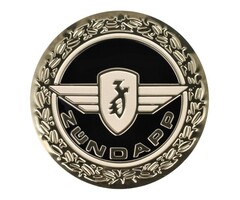 embleem benzinetank rond aluminium zundapp 020220