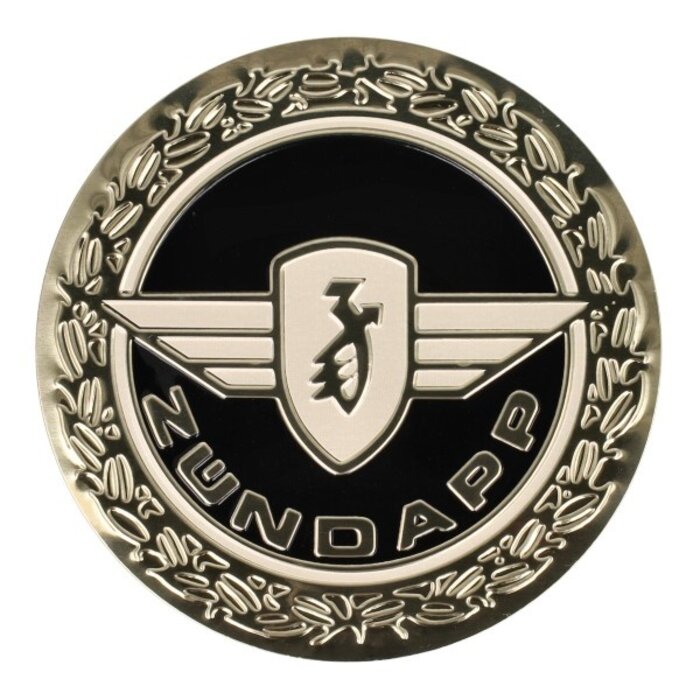 embleem benzinetank rond aluminium zundapp 020220