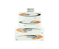 stickerset tomos oranje/zwart luxe e-start 080092