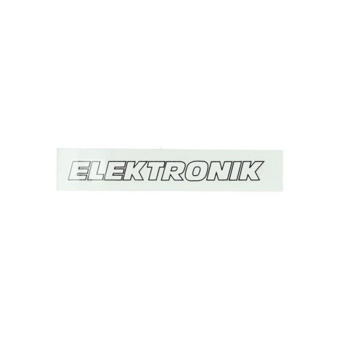 sticker (elektronik) wit/zwart kreidler