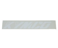 sticker woord [kymco] schuin wit=op=op