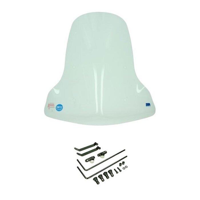 windscherm Regia met bevestigingsset hoog (made in EU) helder iva E-Go S2, iva E-Go S3, iva E-Go S4, iva E-Go S-5, iva E-Go S8, lifan E3