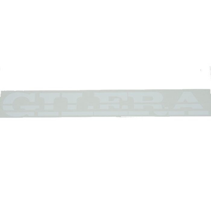 sticker woord [gilera] 23cm wit runner, stalker 081941